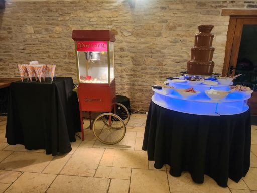 Popcorn & Chocolate Fountain